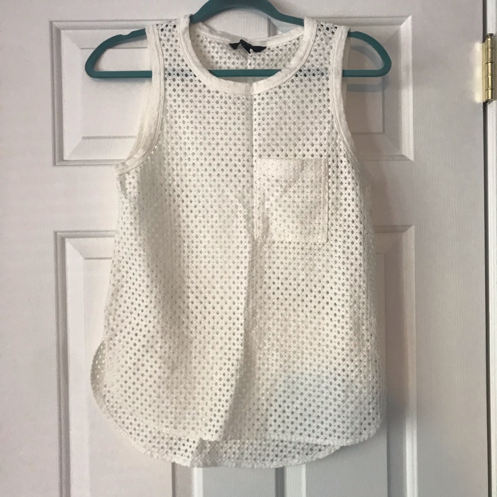 White Mesh Tank